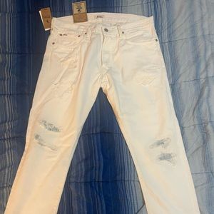 NWT White PoLo Ralph Lauren white denim jeans